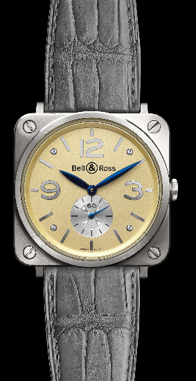 Bell & Ross Aviation BR-S Ivory White Gold BRS-WHGOLD-IVORY_D replica watch - Click Image to Close